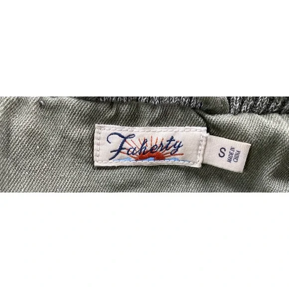 Faherty Women's Small Arosa Green Military Style Hooded Jacket Aztec Full Zip - Picture 5 of 8